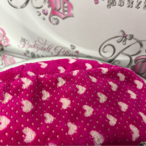 Disney slippers Minnie Mouse booties soft Sherpa fleece bow tie ribbon π cute - Picture 3 of 8